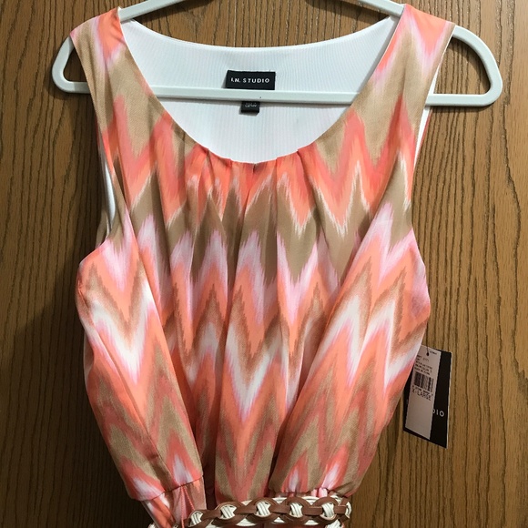 NWT Chevron Maxi Dress - Picture 4 of 6